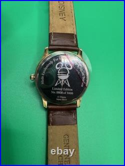 Vintage Disney MGM Studios Theme Park Mickey Leather Watch #6/3000 RARE NWB