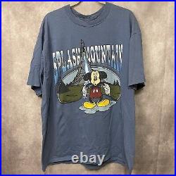 Vintage Disney Splash Mountain Mickey T-Shirt Adult Size 2XL/XXL USA Water Ride