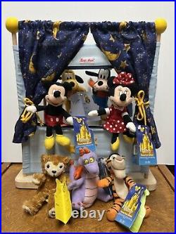 Vintage Disney Theme Park FINGER PUPPETS Figment Mickey Mouse Bear Goofy Donald