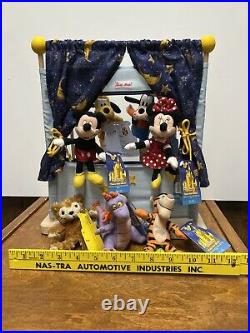 Vintage Disney Theme Park FINGER PUPPETS Figment Mickey Mouse Bear Goofy Donald