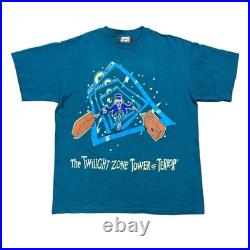 Vintage Disney Twilight Zone Tower of Terror RARE Horror T-Shirt USA Made Sz S/M Vintage Disney Twilight Zone Tower of Terror RARE Horror T-Shirt USA Made Sz S/M