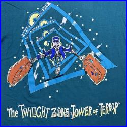 Vintage Disney Twilight Zone Tower of Terror RARE Horror T-Shirt USA Made Sz S/M Vintage Disney Twilight Zone Tower of Terror RARE Horror T-Shirt USA Made Sz S/M