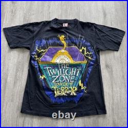 Vintage Disney Twilight Zone Tower of Terror Ride Shirt Mens Large Made in USA