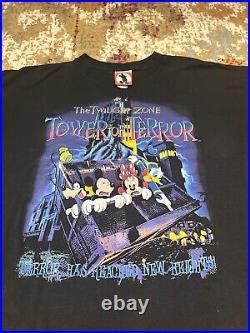 Vintage Disney Twilight Zone Tower of Terror Shirt Size XXL Very Nice