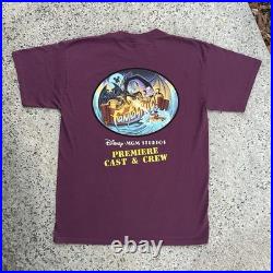 Vintage Disney Villains T Shirt FANTASMIC Cast & Crew Premiere Promo Sz L MINT