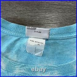 Vintage Disney World Splash Mountain Mickey Blue Tie Dye T Shirt Size XXL 25X31