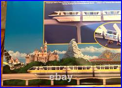 Vintage Disney World Theme Park Monorail Playset Rare Find TEAL- Mint New Vintage Disney World Theme Park Monorail Playset Rare Find TEAL- Mint New