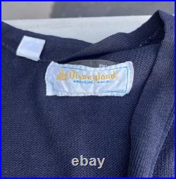 Vintage Disneyland Theme Park Employee Blue Cardigan with Anaheim Tag Disney 2XL