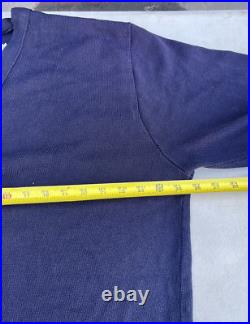 Vintage Disneyland Theme Park Employee Blue Cardigan with Anaheim Tag Disney 2XL