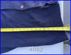 Vintage Disneyland Theme Park Employee Blue Cardigan with Anaheim Tag Disney 2XL