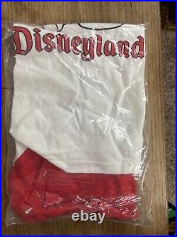 Vintage Mickey Mouse Disneyland T Shirt USA Disney Jersey Style Red 70's NOS S