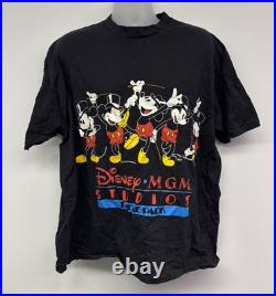 Vintage Mickey Mouse T-Shirt Men 4XL Black MGM Studios Theme Park Graphic Disney Vintage Mickey Mouse T-Shirt Men 4XL Black MGM Studios Theme Park Graphic Disney