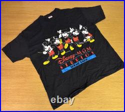 Vintage Mickey Mouse T-Shirt Men 4XL Black MGM Studios Theme Park Graphic Disney Vintage Mickey Mouse T-Shirt Men 4XL Black MGM Studios Theme Park Graphic Disney