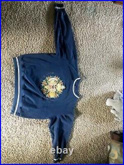 Vintage Navy Blue Walt Disney World Tour Mens Crew CrewNeck Sweatshirt Size XL