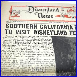 Vintage Original 1963 DISNEYLAND NEWS Theme Park BOY SCOUTS Newspaper