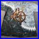 Vintage Pirates of The Caribbean Shirt Mens XL RARE Liquid Blue Archive Sample