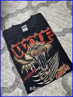 Vintage The Big Bad Wolf T-shirt XXL Busch Gardens Disney Cartoon USA Made Vtg