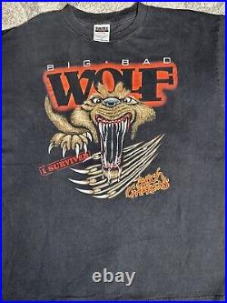 Vintage The Big Bad Wolf T-shirt XXL Busch Gardens Disney Cartoon USA Made Vtg