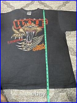 Vintage The Big Bad Wolf T-shirt XXL Busch Gardens Disney Cartoon USA Made Vtg