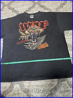 Vintage The Big Bad Wolf T-shirt XXL Busch Gardens Disney Cartoon USA Made Vtg
