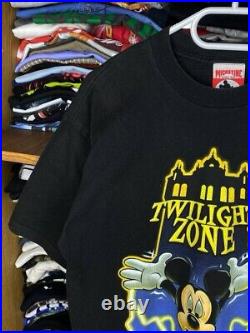 Vintage Twilight Zone Tower of Terror Mickey Mouse Disney 90s Graphic Tee