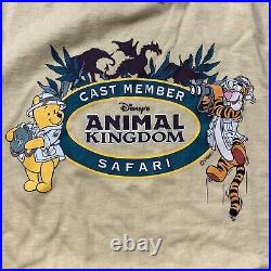 Vintage Walt Disney Animal Kingdom Cast Member Safari Oneita T Shirt Adult Sz XL