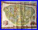 Vintage Walt Disney Disneyland Park Map 1979 Poster 29 X 43 Flawed Large