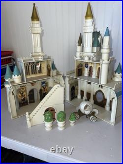 Vintage Walt Disney World Cinderella Castle Monorail Park Playset Retired Works