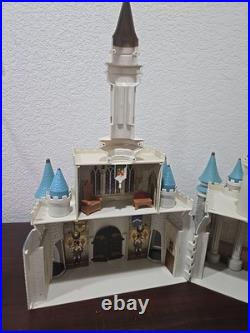 Vintage Walt Disney World Cinderella Castle Playset Retired Works Not Complete
