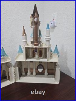 Vintage Walt Disney World Cinderella Castle Playset Retired Works Not Complete