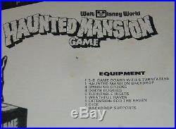 Vintage Walt Disney World HAUNTED MANSION BOARD GAME Theme Park Mystery Game