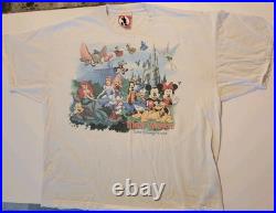 Vintage Walt Disney World Magic Kingdom T-Shirt 1990s XL Double Sided Mickey Inc Vintage Walt Disney World Magic Kingdom T-Shirt 1990s XL Double Sided Mickey Inc