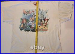Vintage Walt Disney World Magic Kingdom T-Shirt 1990s XL Double Sided Mickey Inc Vintage Walt Disney World Magic Kingdom T-Shirt 1990s XL Double Sided Mickey Inc
