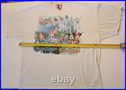 Vintage Walt Disney World Magic Kingdom T-Shirt 1990s XL Double Sided Mickey Inc Vintage Walt Disney World Magic Kingdom T-Shirt 1990s XL Double Sided Mickey Inc