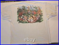 Vintage Walt Disney World Magic Kingdom T-Shirt 1990s XL Double Sided Mickey Inc Vintage Walt Disney World Magic Kingdom T-Shirt 1990s XL Double Sided Mickey Inc