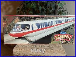 Vintage Walt Disney World Monorail Train Track Set Theme Park Exclusive Red MINT