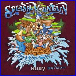 Vintage Walt Disney World Splash Mountain Maroon Magic Kingdom T-Shirt Size M Vintage Walt Disney World Splash Mountain Maroon Magic Kingdom T-Shirt Size M