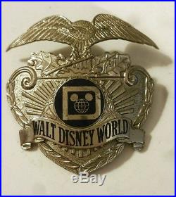 Vintage Walt Disney World security hat badge