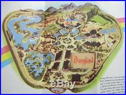 Vtg 1955 Walt Disney DISNEYLAND Fly TWA Pamphlet BROCHURE Theme Park GUIDE Orig