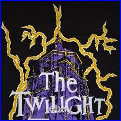 Vtg 1990s Twilight Zone Tower of Terror Glow in Dark M Disney Designs T-Shirt