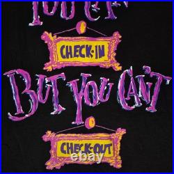 Vtg 1990s Twilight Zone Tower of Terror Glow in Dark M Disney Designs T-Shirt
