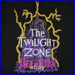 Vtg 1990s Twilight Zone Tower of Terror Glow in Dark XL Disney Designs T-Shirt Vtg 1990s Twilight Zone Tower of Terror Glow in Dark XL Disney Designs T-Shirt