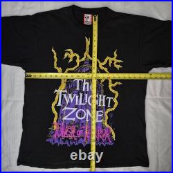 Vtg 1990s Twilight Zone Tower of Terror Glow in Dark XL Disney Designs T-Shirt Vtg 1990s Twilight Zone Tower of Terror Glow in Dark XL Disney Designs T-Shirt