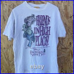 Vtg 90s Hunchback Of Notre Dame Mens XL T-Shirt Disney Theme Parks Gargoyles