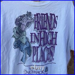 Vtg 90s Hunchback Of Notre Dame Mens XL T-Shirt Disney Theme Parks Gargoyles