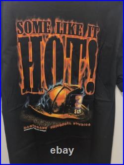 Vtg 90s Universal Studios Backdraft Film Movie Shirt Men's Size L 1996
