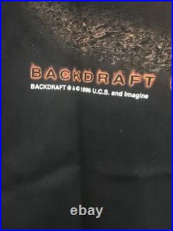 Vtg 90s Universal Studios Backdraft Film Movie Shirt Men's Size L 1996