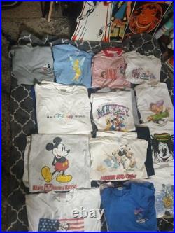 Vtg 90s y2k Reseller Lot of 21 T-shirts Disney Theme Park Tourist
