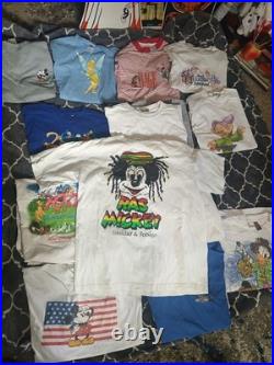 Vtg 90s y2k Reseller Lot of 21 T-shirts Disney Theme Park Tourist