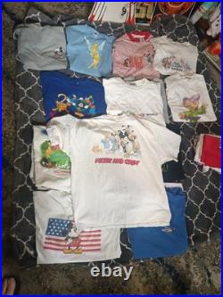 Vtg 90s y2k Reseller Lot of 21 T-shirts Disney Theme Park Tourist